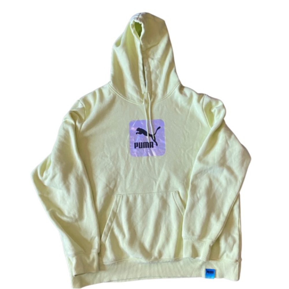 PUMA Men’s Yellow Sweater Hoodie Size XXL